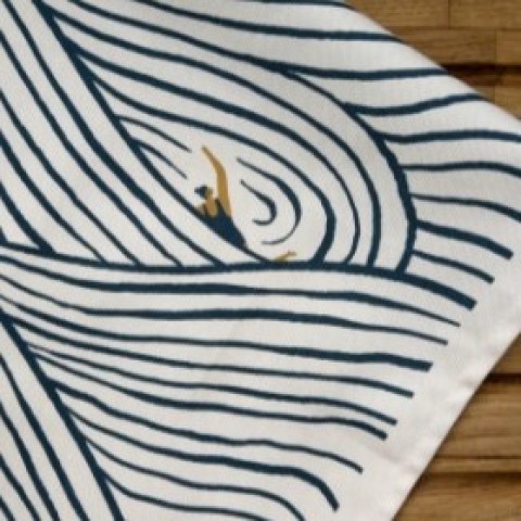 Wild Swimming Teatowel - Made in the UK Wild Swimming Teatowel - Made in the UK